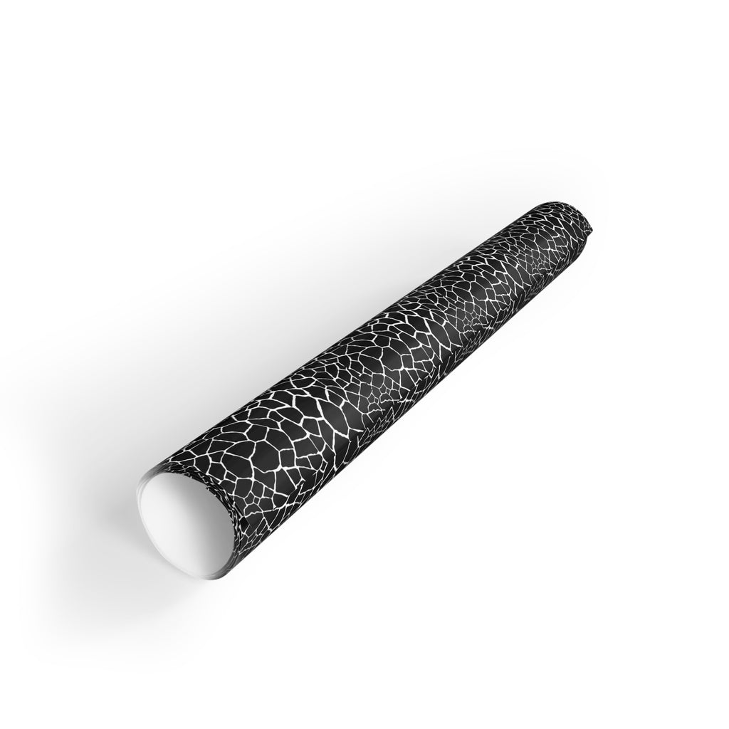 Gift Wrapping Paper Roll – Elegant Black Textured Pattern